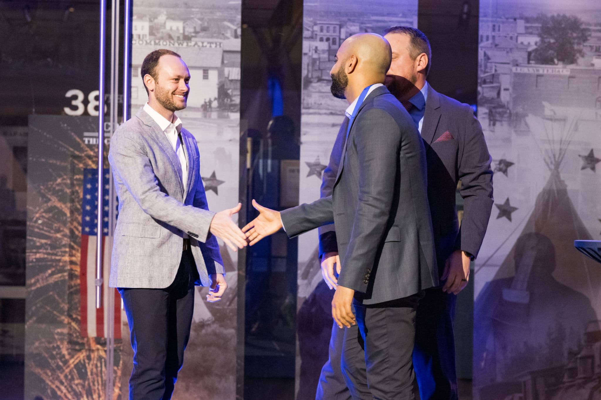 Founders meeting on stage